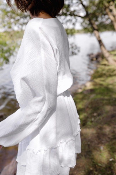 Платье Krasa М389-24 белый - фото 6