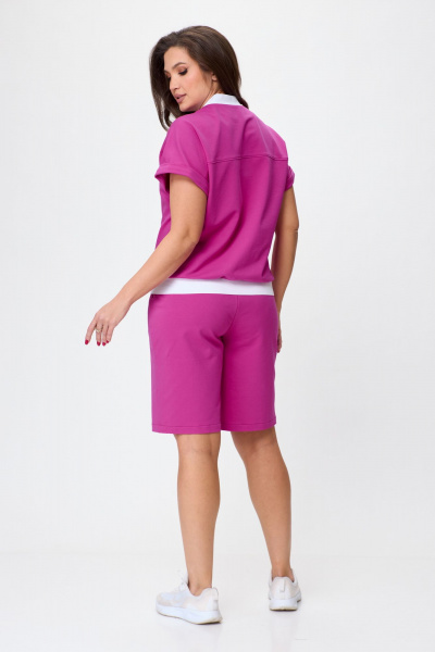 Летний комплект свитшот и шорты из трикотажа STEFANY 2079 - фото 2