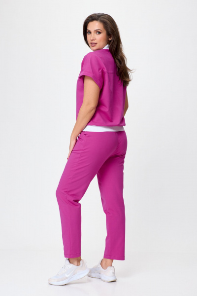 Летний комплект из трикотажа и хлопка с карманами STEFANY 2080 - фото 2