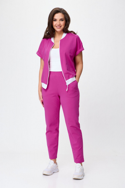 Летний комплект из трикотажа и хлопка с карманами STEFANY 2080 - фото 3