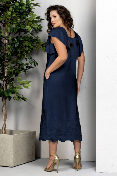 Платье Gold Style 2621 темно-синий - фото 3