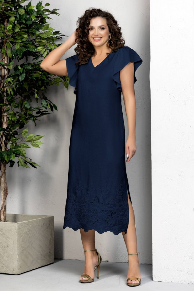 Платье Gold Style 2621 темно-синий - фото 1
