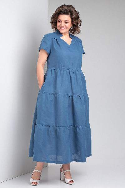 Платье Celentano lite 5028.1 синий - фото 10