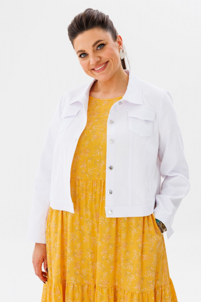 Летнее платье из вискозы с просторным кроем Anelli 1408 солнце - фото 5