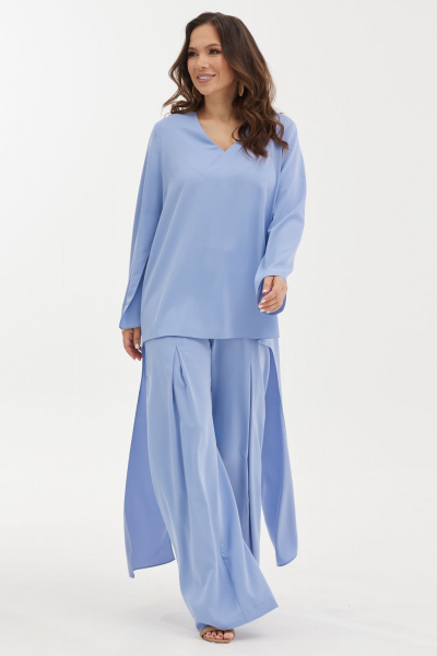 Блуза, брюки Магия моды 2455 голубой - фото 7