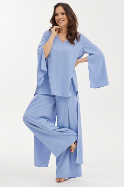 Блуза, брюки Магия моды 2455 голубой - фото 1