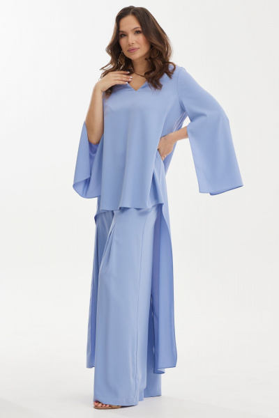 Блуза, брюки Магия моды 2455 голубой - фото 3
