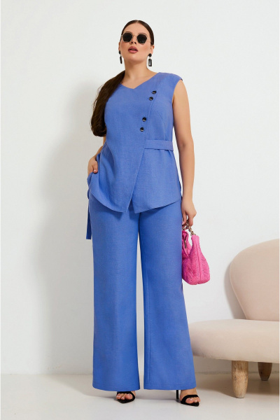 Брюки, жилет Lissana 4924 синий - фото 3