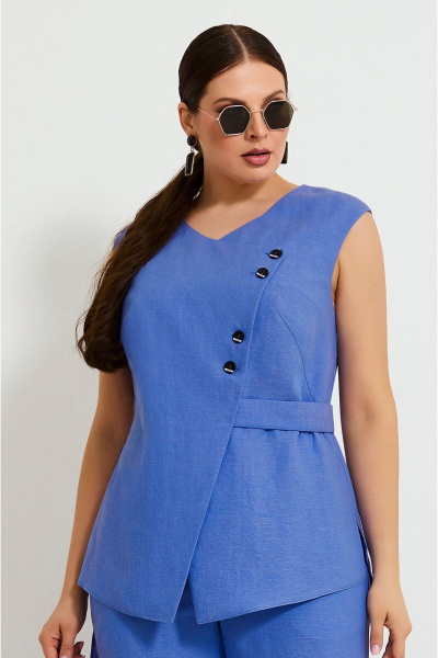 Брюки, жилет Lissana 4924 синий - фото 2