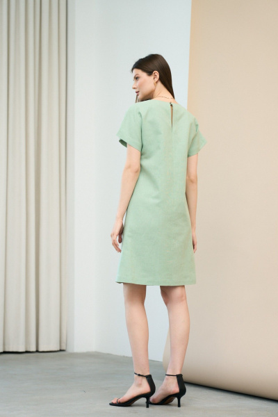 Платье свободного кроя со спущенным плечом и шнуровкой C. of PAPAYA NEW Р1674-1 - фото 2