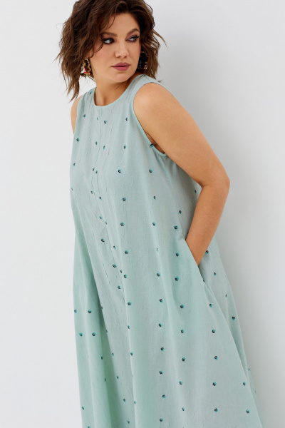 Платье BegiModa 1036 ментол - фото 8