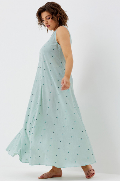 Платье BegiModa 1036 ментол - фото 6