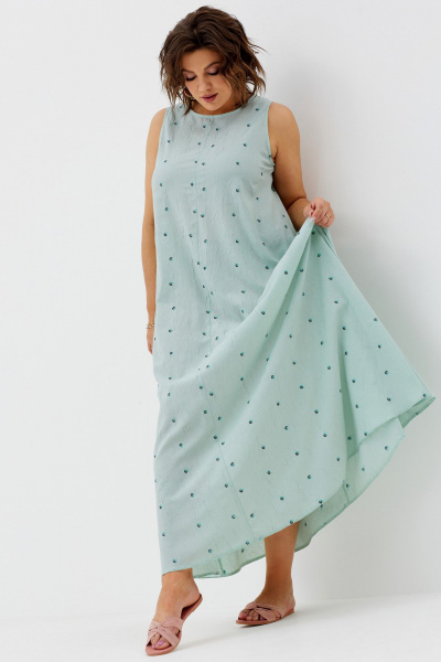 Платье BegiModa 1036 ментол - фото 5