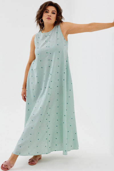 Платье BegiModa 1036 ментол - фото 3