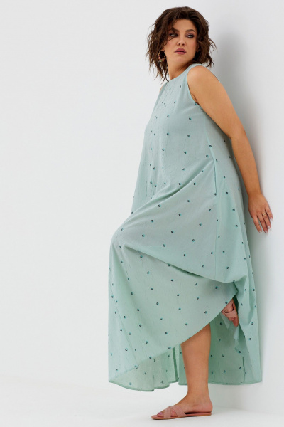 Платье BegiModa 1036 ментол - фото 2