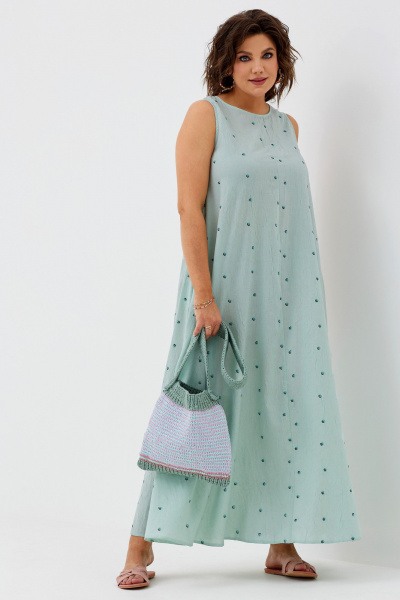 Платье BegiModa 1036 ментол - фото 1