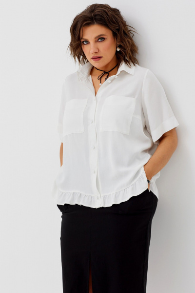 Блуза BegiModa 4091 молочный - фото 2