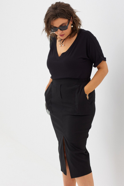 Юбка BegiModa 5014 черный - фото 6