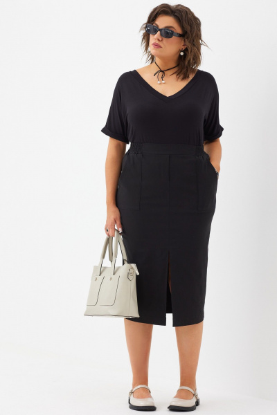 Юбка BegiModa 5014 черный - фото 5