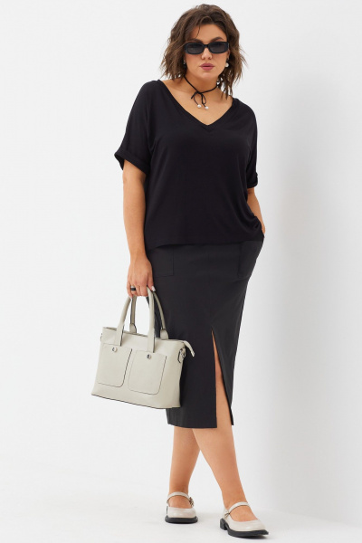 Юбка BegiModa 5014 черный - фото 3