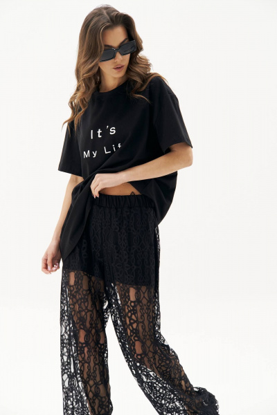 Брюки, майка Fantazia Mod 4826 черный - фото 4