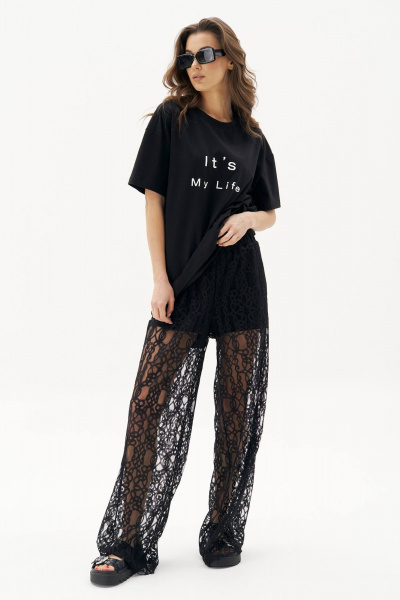 Брюки, майка Fantazia Mod 4826 черный - фото 1