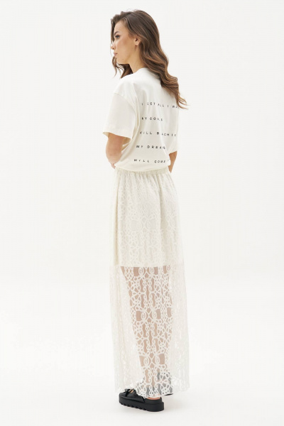 Майка, юбка Fantazia Mod 4864 молочный - фото 5