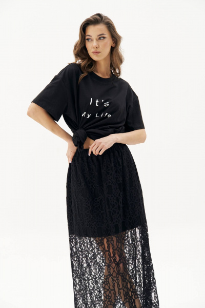 Майка, юбка Fantazia Mod 4864 черный - фото 3