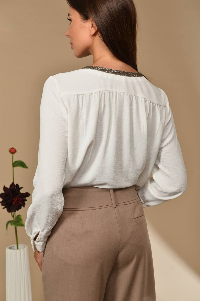 Кюлоты на широком поясе с карманами из текстиля Sharm-Art 827 - фото 3