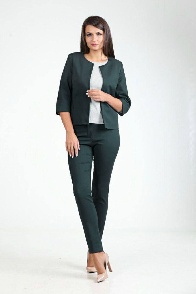 Брюки, жакет Sharm-Art 104 зеленый - фото 1