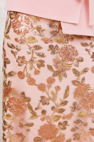 Жакет, юбка Мода Юрс 2745 персик - фото 5