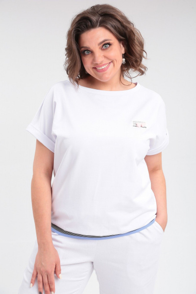 Брюки, футболка T&N 7528 белый - фото 3