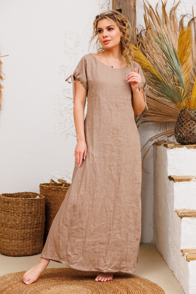 Платье АМУЛЕТ 9725 льняной - фото 3