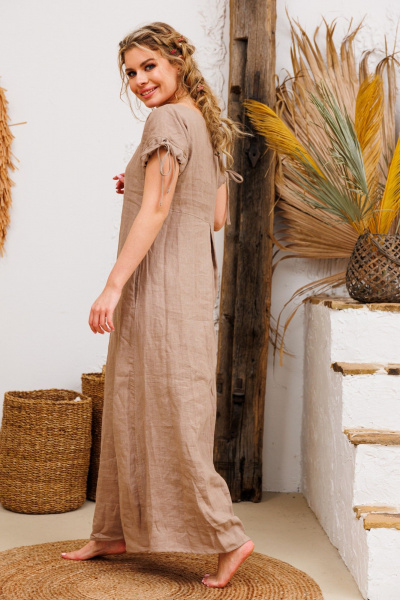 Платье АМУЛЕТ 9725 льняной - фото 4