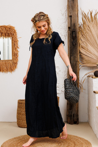 Платье АМУЛЕТ 9725 черный - фото 2