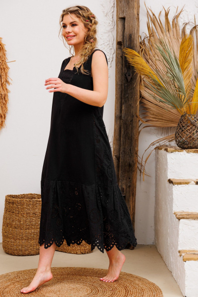 Платье АМУЛЕТ 9729 чёрный - фото 2