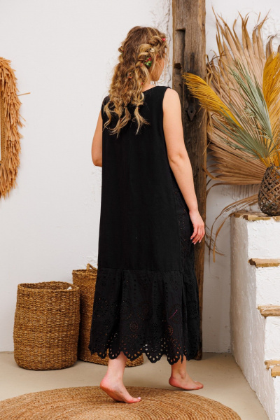 Платье АМУЛЕТ 9729 чёрный - фото 4