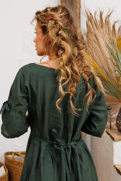 Платье АМУЛЕТ 9731 изумруд - фото 6