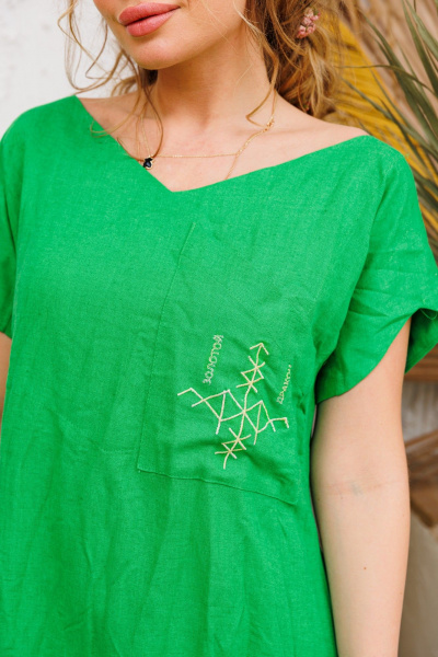 Платье АМУЛЕТ 9733 яблоко - фото 4