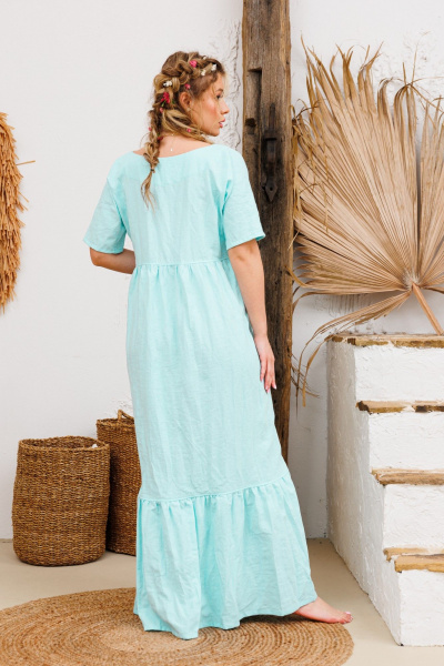 Платье АМУЛЕТ 9735 светлая_бирюза - фото 5