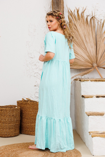 Платье АМУЛЕТ 9735 светлая_бирюза - фото 3