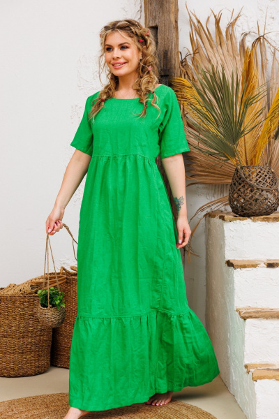 Платье АМУЛЕТ 9735 яблоко - фото 3