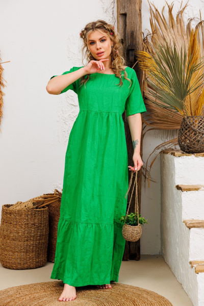 Платье АМУЛЕТ 9735 яблоко - фото 2