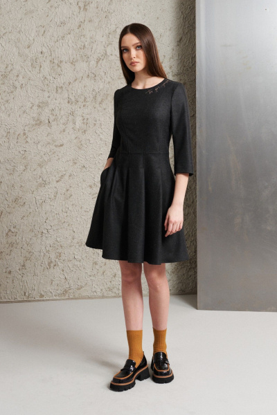 Платье из трикотажа с классическим кроем для повседневности BURVIN 9167-81 - фото 1