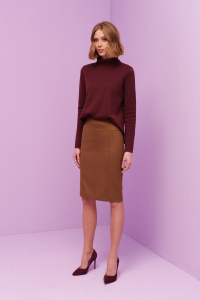 Свитер из трикотажа с классическим кроем для ежедневных образов BURVIN 9169-85 - фото 2