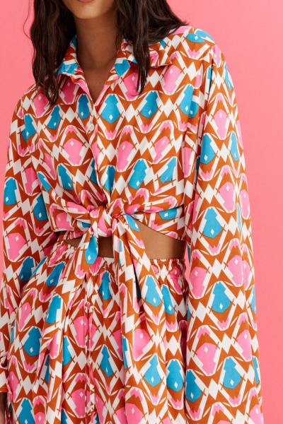 Комплект брюки и туника из вискозы с принтом ANNETE A4253 - фото 6