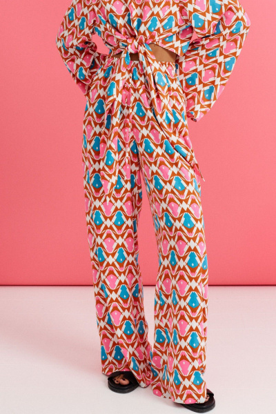 Комплект брюки и туника из вискозы с принтом ANNETE A4253 - фото 4