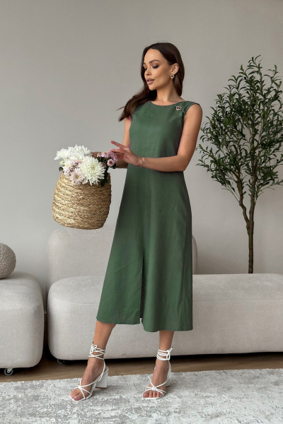 Платье Dilana VIP 1994 хвойный - фото 1