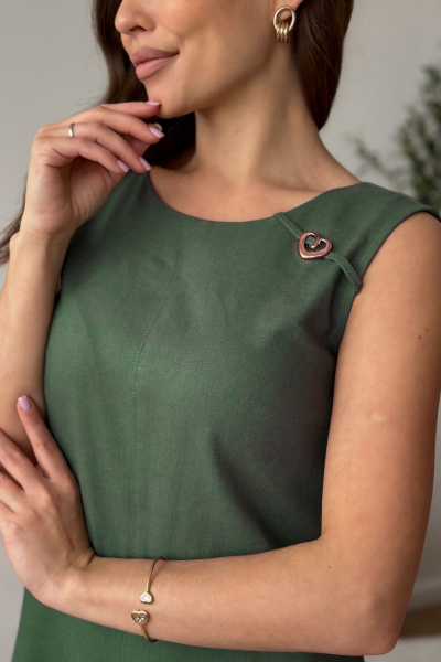 Платье Dilana VIP 1994 хвойный - фото 3