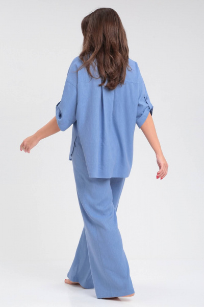 Брюки, рубашка Ma Сherie 3055 небесный - фото 2